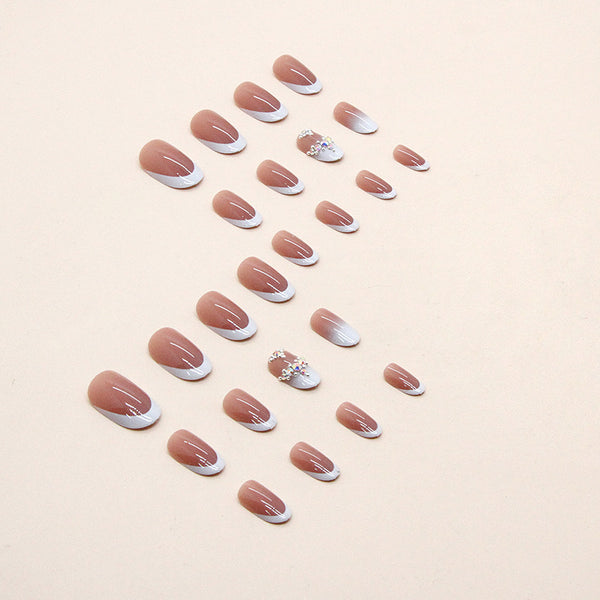 12 Sizes-24 Pcs Press On Nails Z628