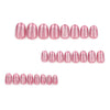 Almond Medium Oval Pink Press on Nails