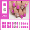 12 Sizes-24 Pcs Press On Nails C1599