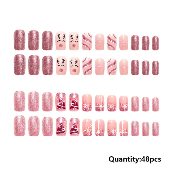 Christmas Press On Nails-2 Sets Mixed Pack (48PCS Total) xmas-5