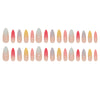12 Sizes-24 Pcs Press On Nails W1602