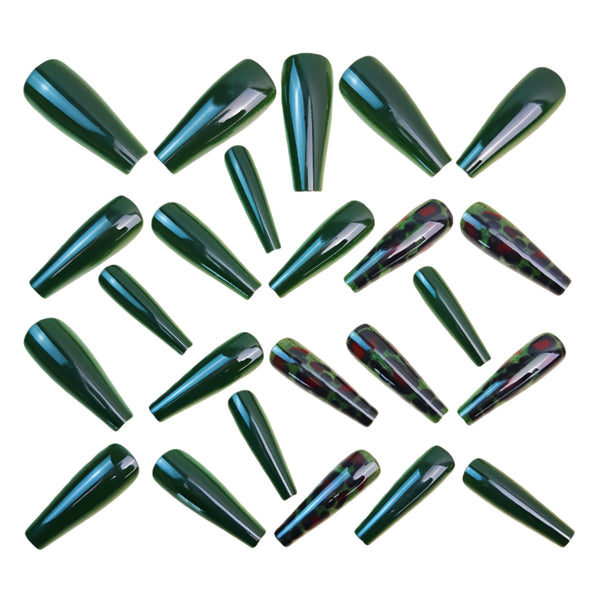 12 Sizes-24 Pcs Press On Nails Y1758