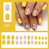 12 Sizes-24 Pcs Press On Nails - C807