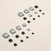 12 Sizes-24 Pcs Press On Nails F045