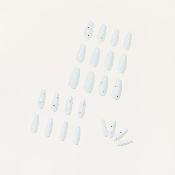 12 Sizes-24 Pcs Press On Nails JP1140