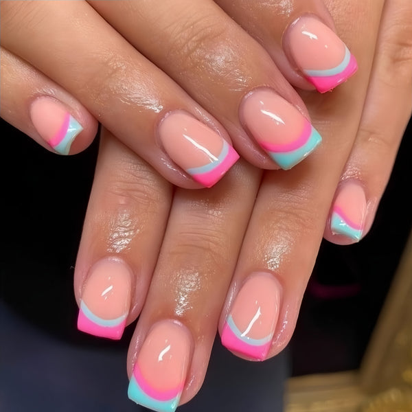 12 Sizes-24 Pcs Press On Nails Y1548