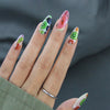12 Sizes-24 Pcs Press On Nails W1925
