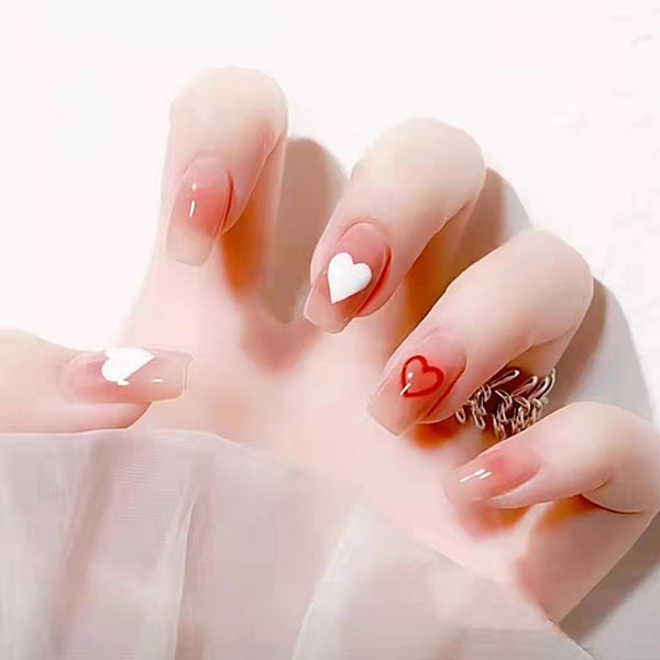 12 Sizes-24 Pcs Press On Nails R348