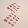 12 Sizes-24 Pcs Press On Nails W1361