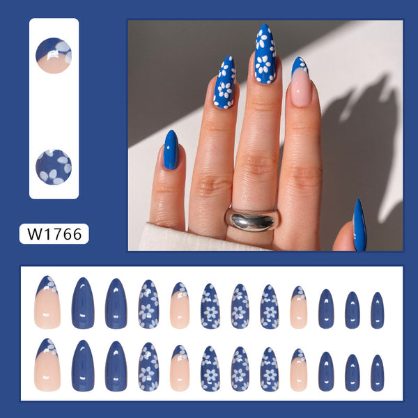 12 Sizes-24 Pcs Press On Nails W1766