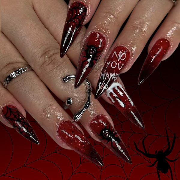 12 Sizes-24 Pcs Press On Nails C1134