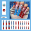 12 Sizes-24 Pcs Press On Nails G011