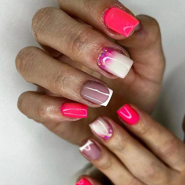 12 Sizes-24 Pcs Press On Nails W599