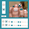 12 Sizes-24 Pcs Press On Nails F101