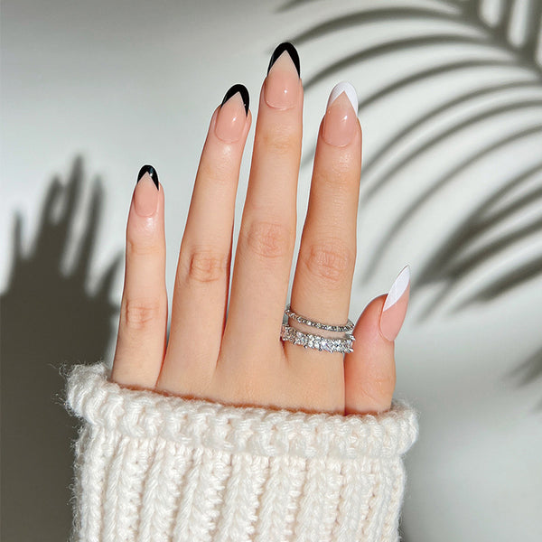 12 Sizes-24 Pcs Press On Nails JP1818