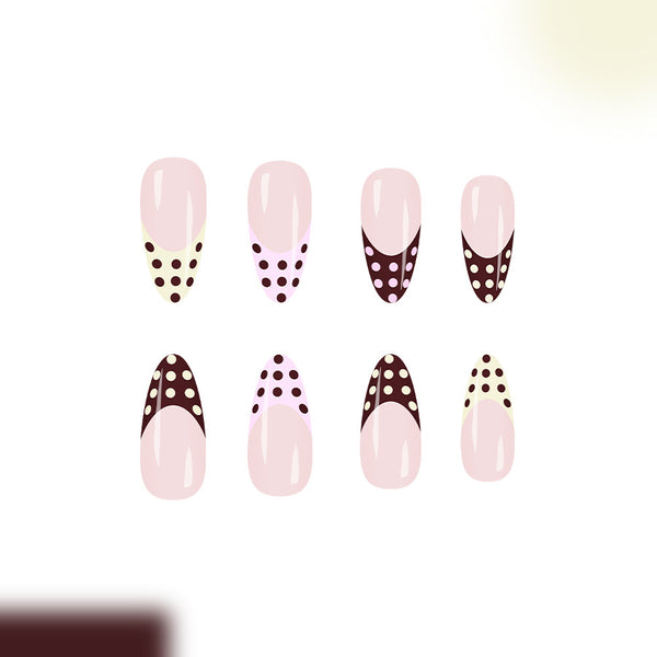 12 Sizes-24 Pcs Press On Nails C1350
