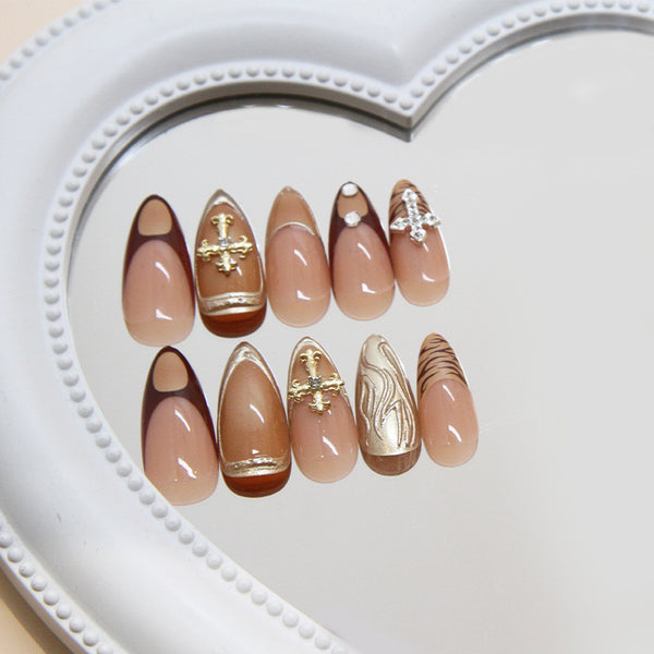 12 Sizes-24 Pcs Press On Nails Z942