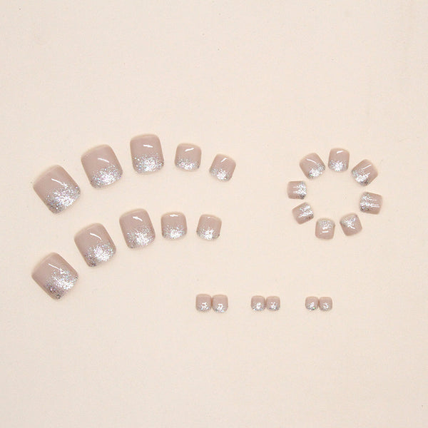 12 Sizes-24 Pcs Press On Nails F044