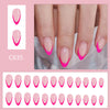 12 Sizes-24 Pcs Press On Nails C635