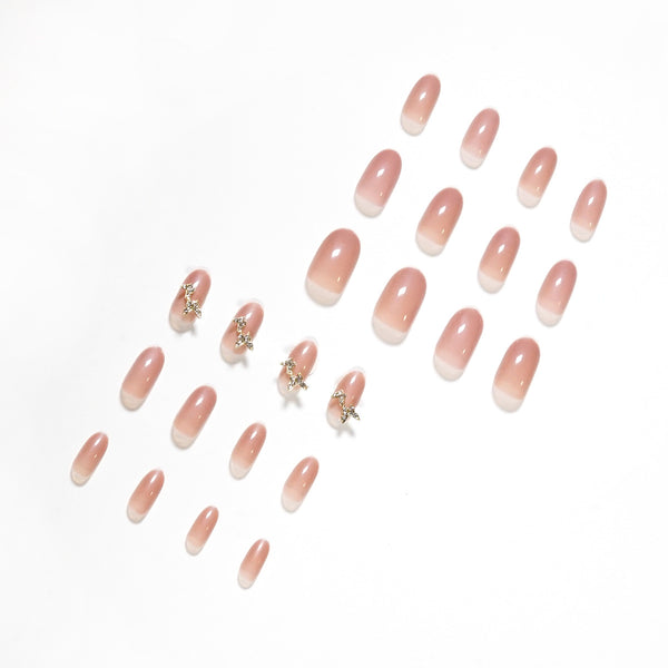 12 Sizes-24 Pcs Press On Nails JP1162