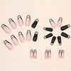 12 Sizes-24 Pcs Press On Nails W440
