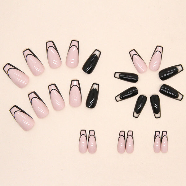 12 Sizes-24 Pcs Press On Nails W440