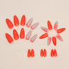 12 Sizes-24 Pcs Press On Nails W1005