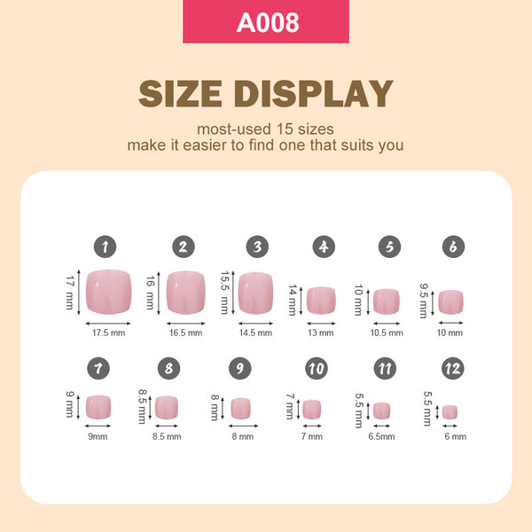 288 Pcs Press On Nails A005
