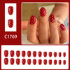 12 Sizes-24 Pcs Press On Nails C1769