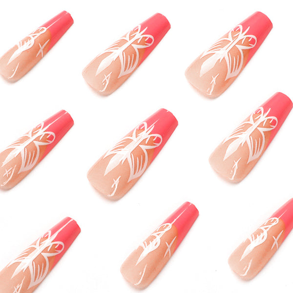 12 Sizes-24 Pcs Press On Nails JP1617