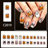 12 Sizes-24 Pcs Press On Nails C2019