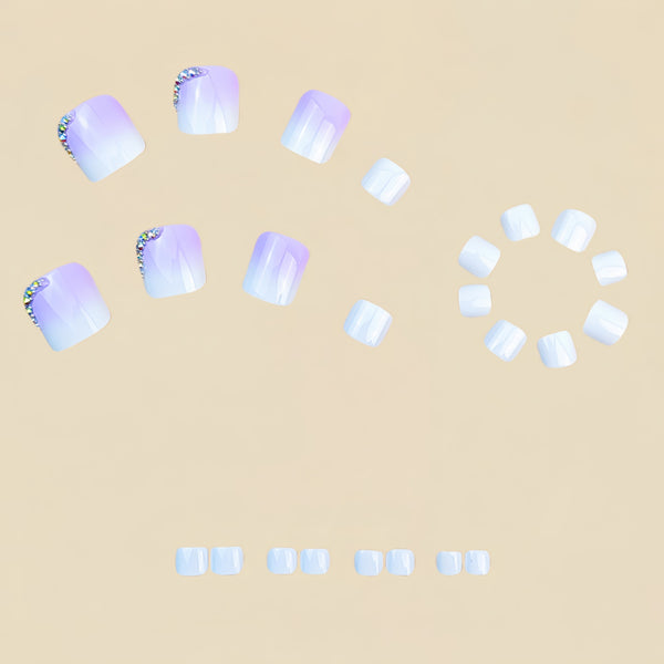 12 Sizes-24 Pcs Press On Nails Y863
