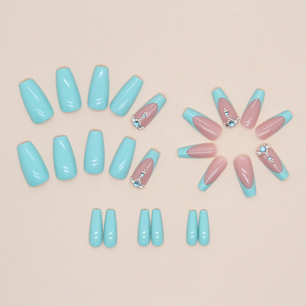 12 Sizes-24 Pcs Press On Nails Z667
