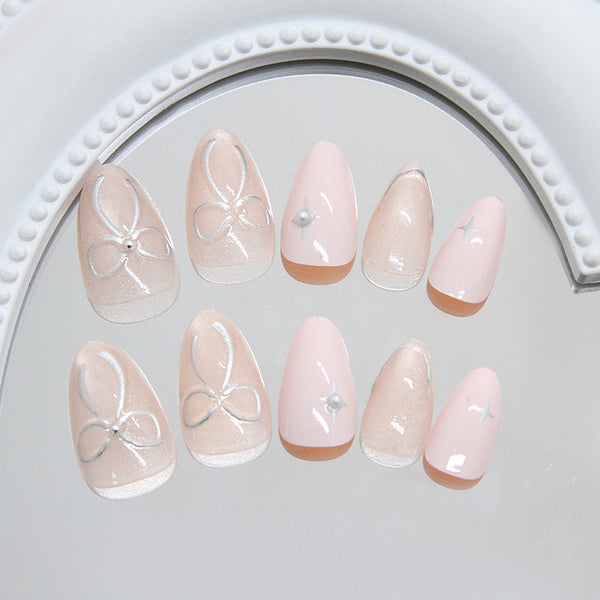 12 Sizes-24 Pcs Press On Nails Z1076