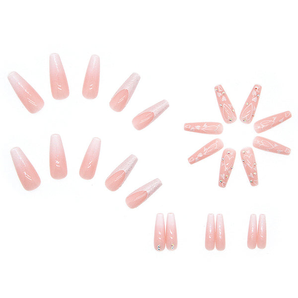 12 Sizes-24 Pcs Press On Nails Z296