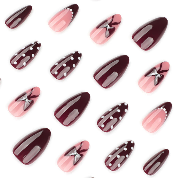 12 Sizes-24 Pcs Press On Nails JP4161