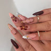12 Sizes-24 Pcs Press On Nails JP3776