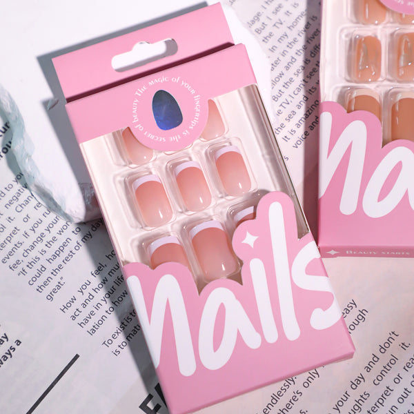 12 Sizes-24 Pcs Press On Nails JL0698