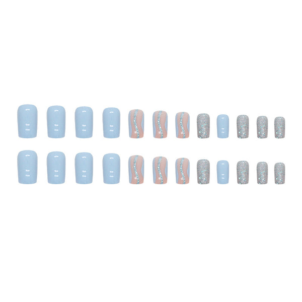 12 Sizes-24 Pcs Press On Nails W997