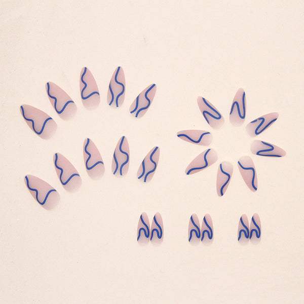12 Sizes-24 Pcs Press On Nails W373
