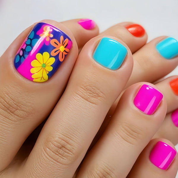 12 Sizes-24 Pcs Press On Nails Y824