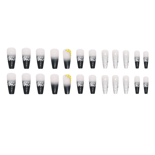 12 Sizes-24 Pcs Press On Nails Z706