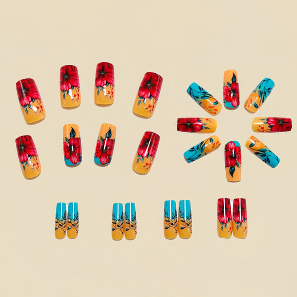 12 Sizes-24 Pcs Press On Nails Y1577-2