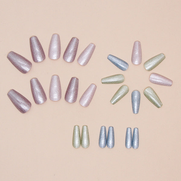 12 Sizes-24 Pcs Press On Nails W1590