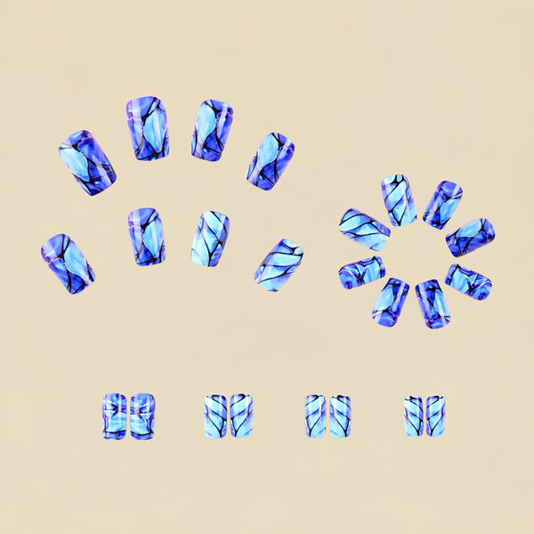 12 Sizes-24 Pcs Press On Nails Y436