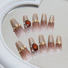 12 Sizes-24 Pcs Press On Nails MY045
