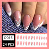 12 Sizes-24 Pcs Press On Nails D015