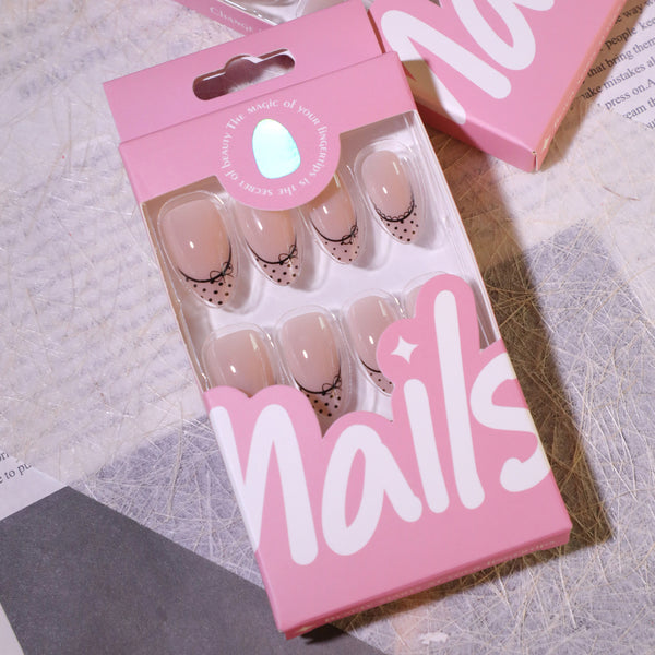 12 Sizes-24 Pcs Press On Nails JL0686