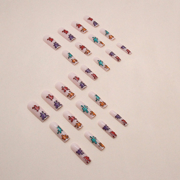12 Sizes-24 Pcs Press On Nails G004