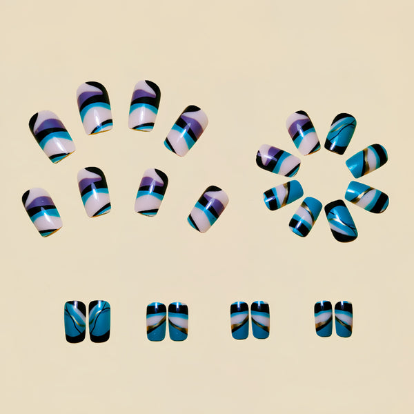 12 Sizes-24 Pcs Press On Nails Y274